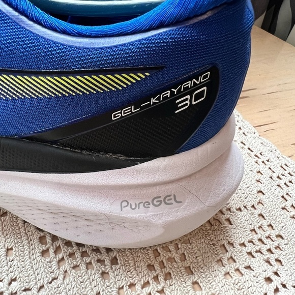 Asics Gel-Kayano 30 Blue White Men's Shoe's 10.5 - Picture 4 of 11